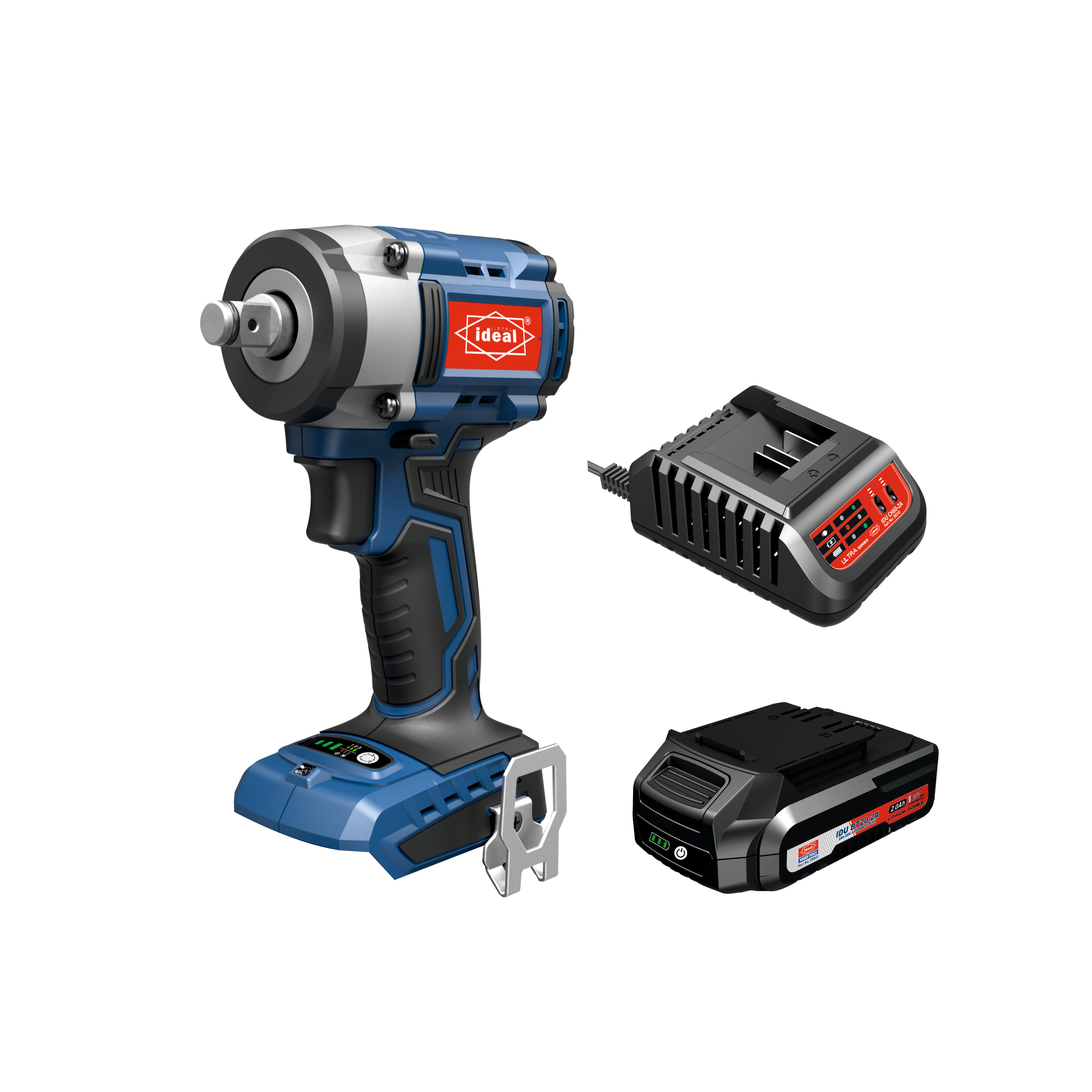 IDU EW-B350 BRUSHLESS COMPACT CORDLESS IMPACT WRENCH MACHINE KIT