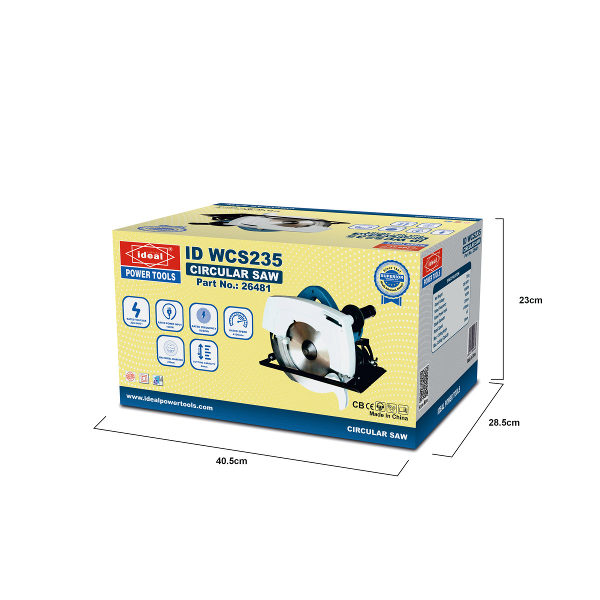 ID WCS235 9" ELECTRIC CIRCULAR SAW MACHINE [G-240V] [DeWalt Type] - 26481