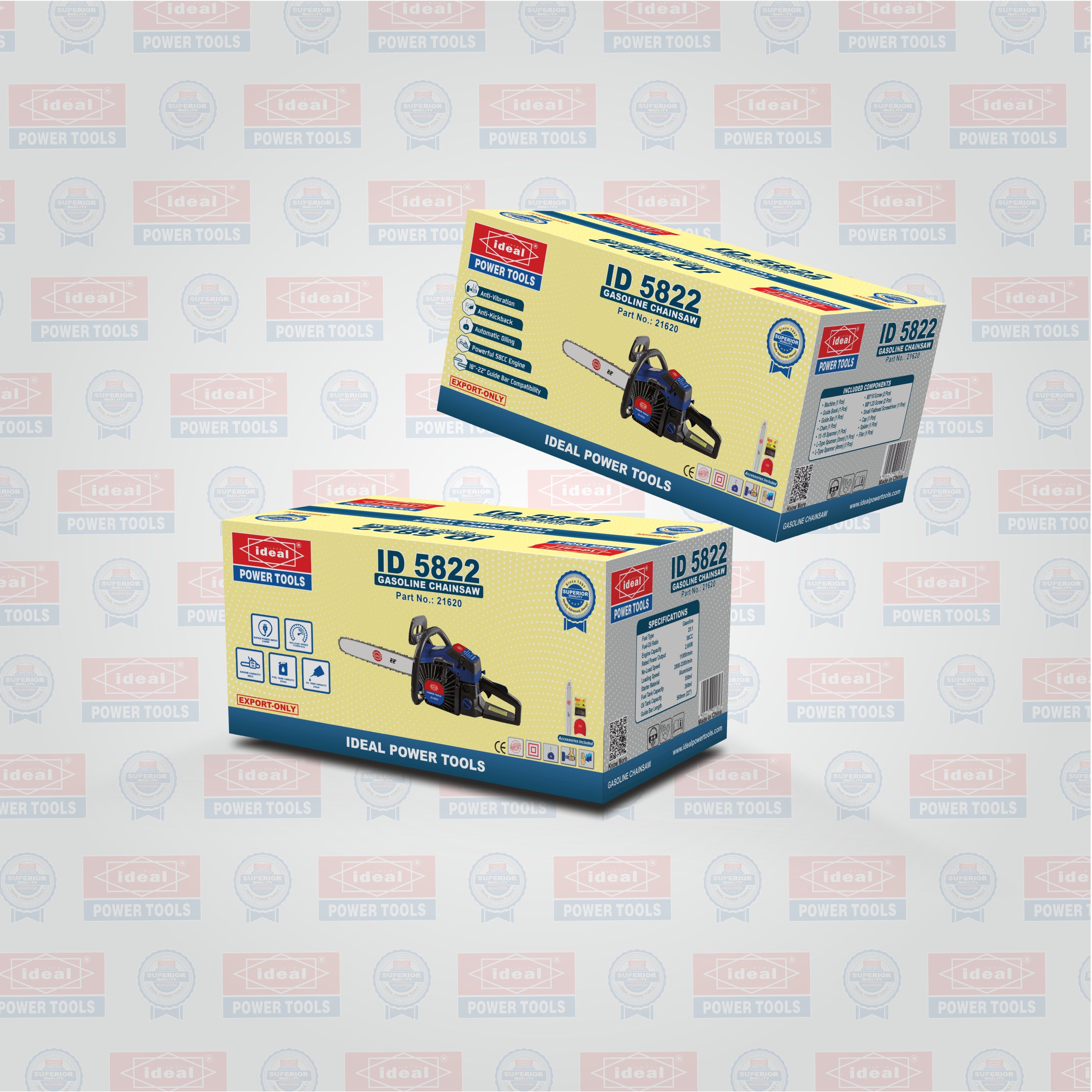 ID 5822 GASOLINE CHAINSAW MACHINE [GASOLINE] - 21620