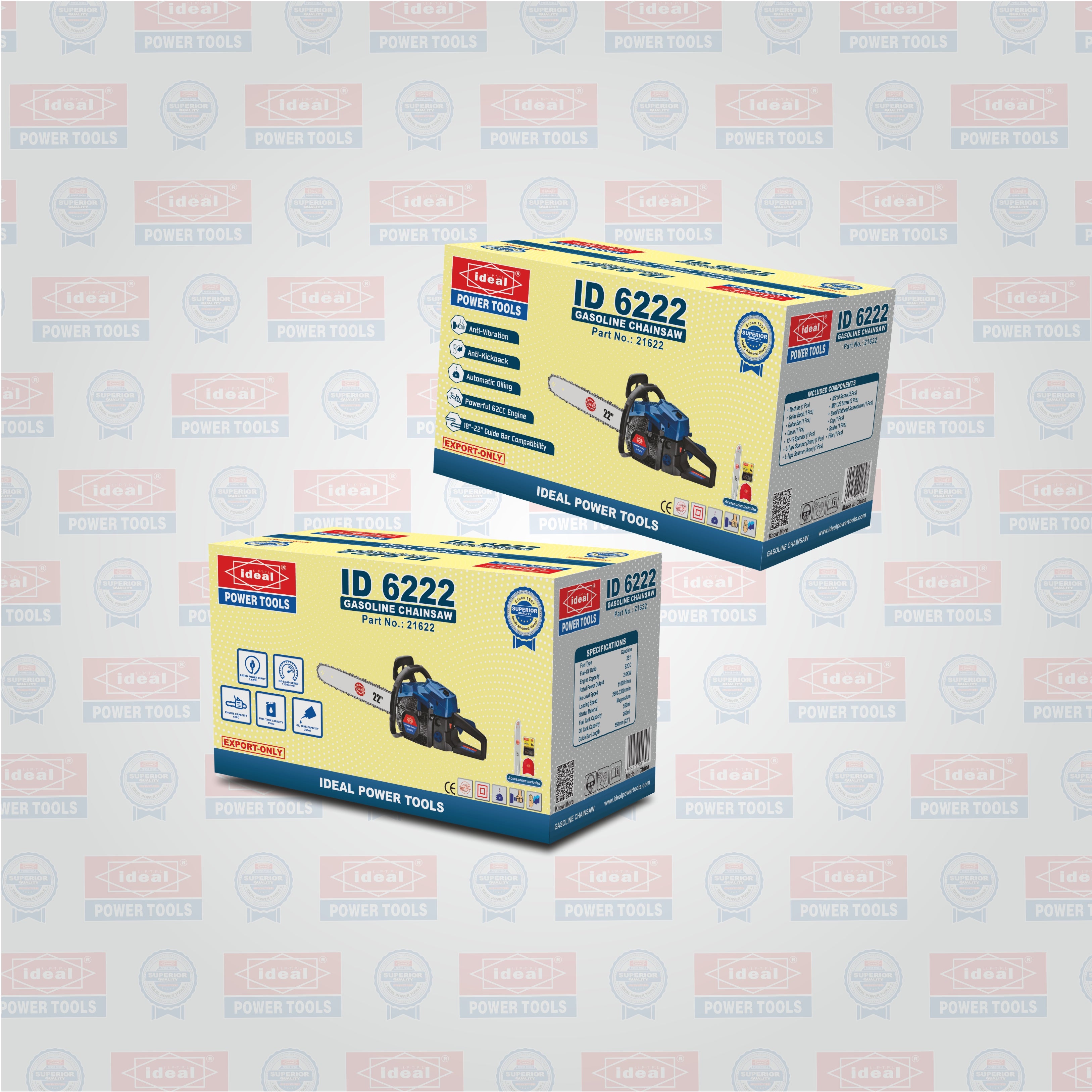 ID 6222 GASOLINE CHAINSAW MACHINE [GASOLINE] - 21622
