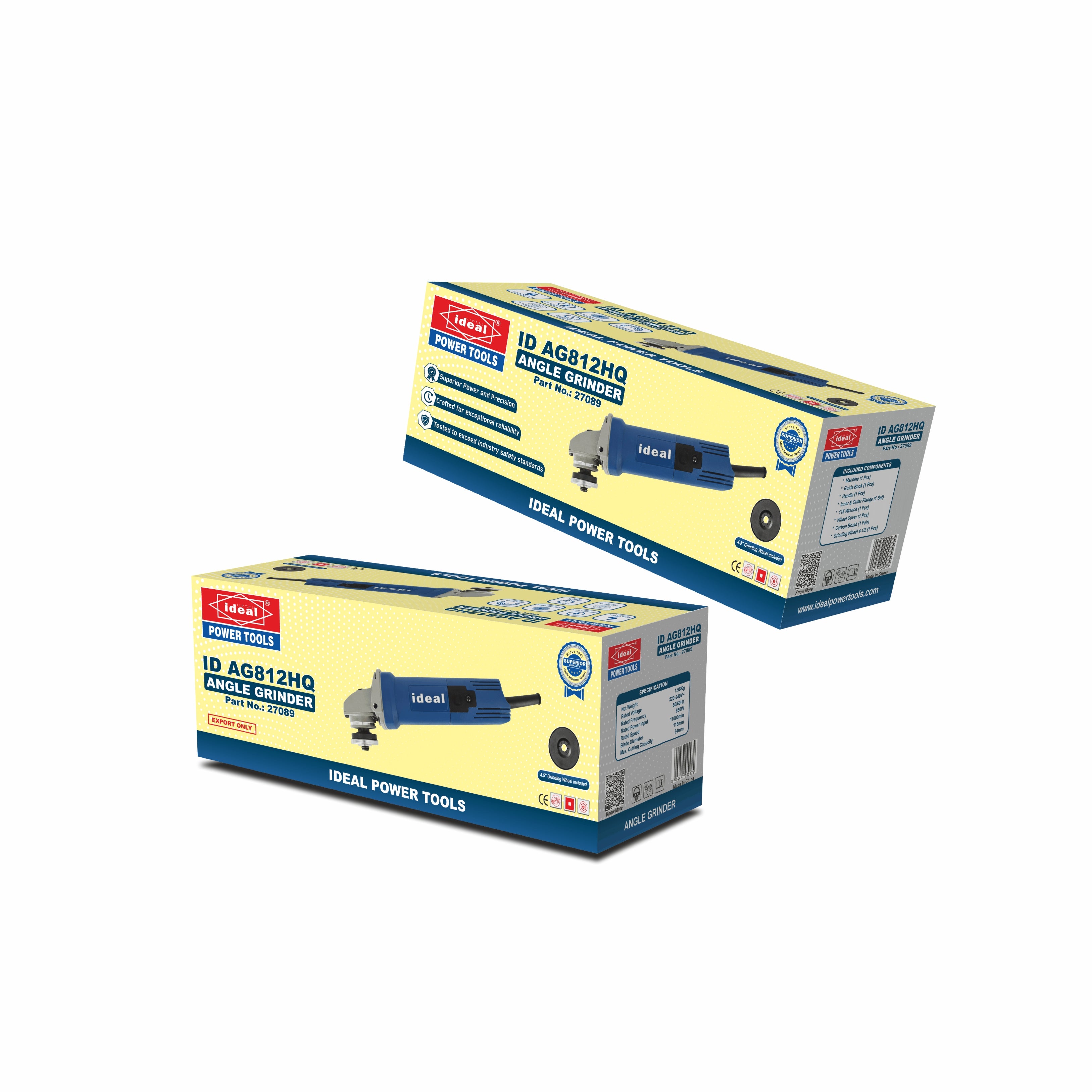 ID AG812HQ ELECTRIC ANGLE GRINDER MACHINE