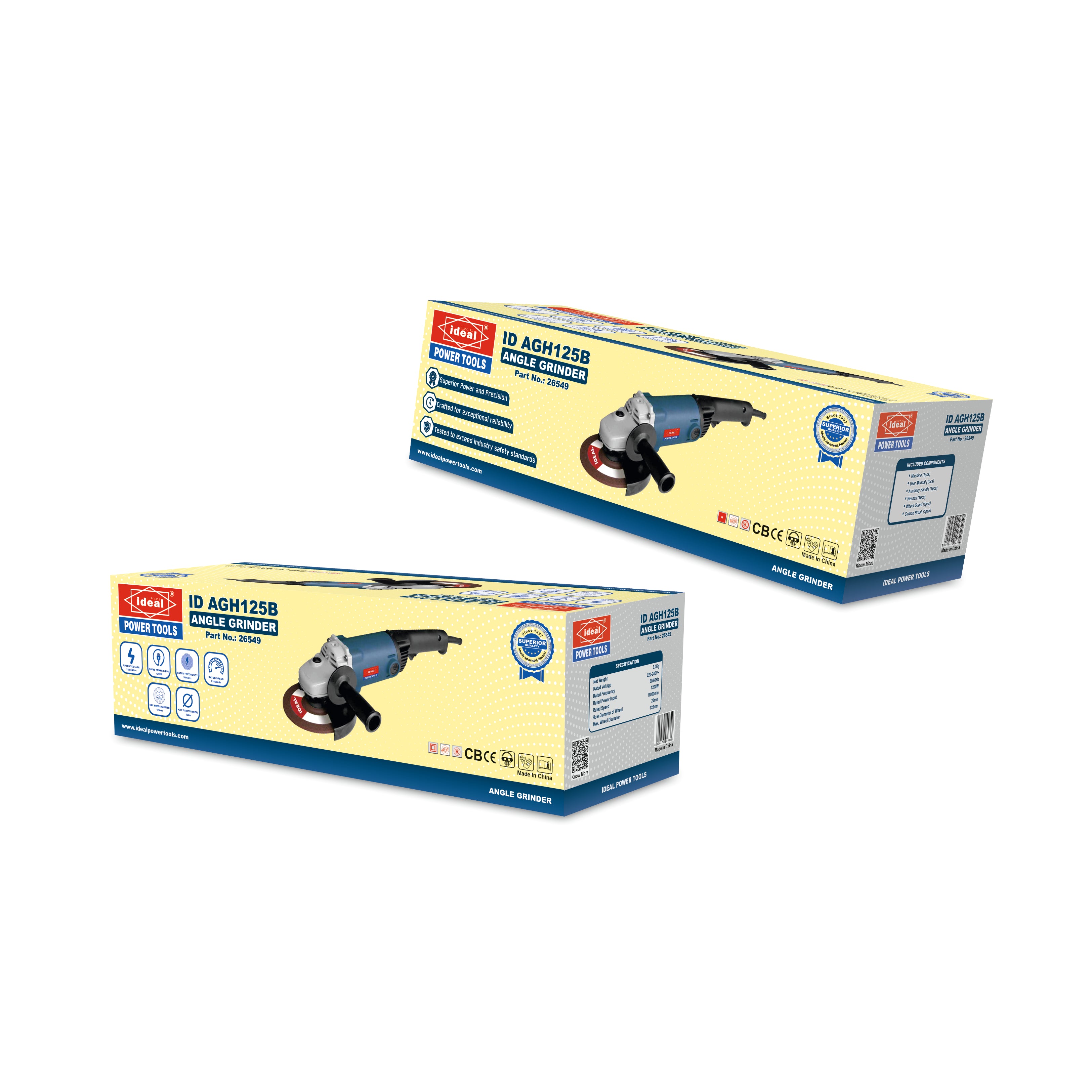 ID AGH125B 5" ELECTRIC ANGLE GRINDER MACHINE [G-240V] [Hitachi Type] - 26549