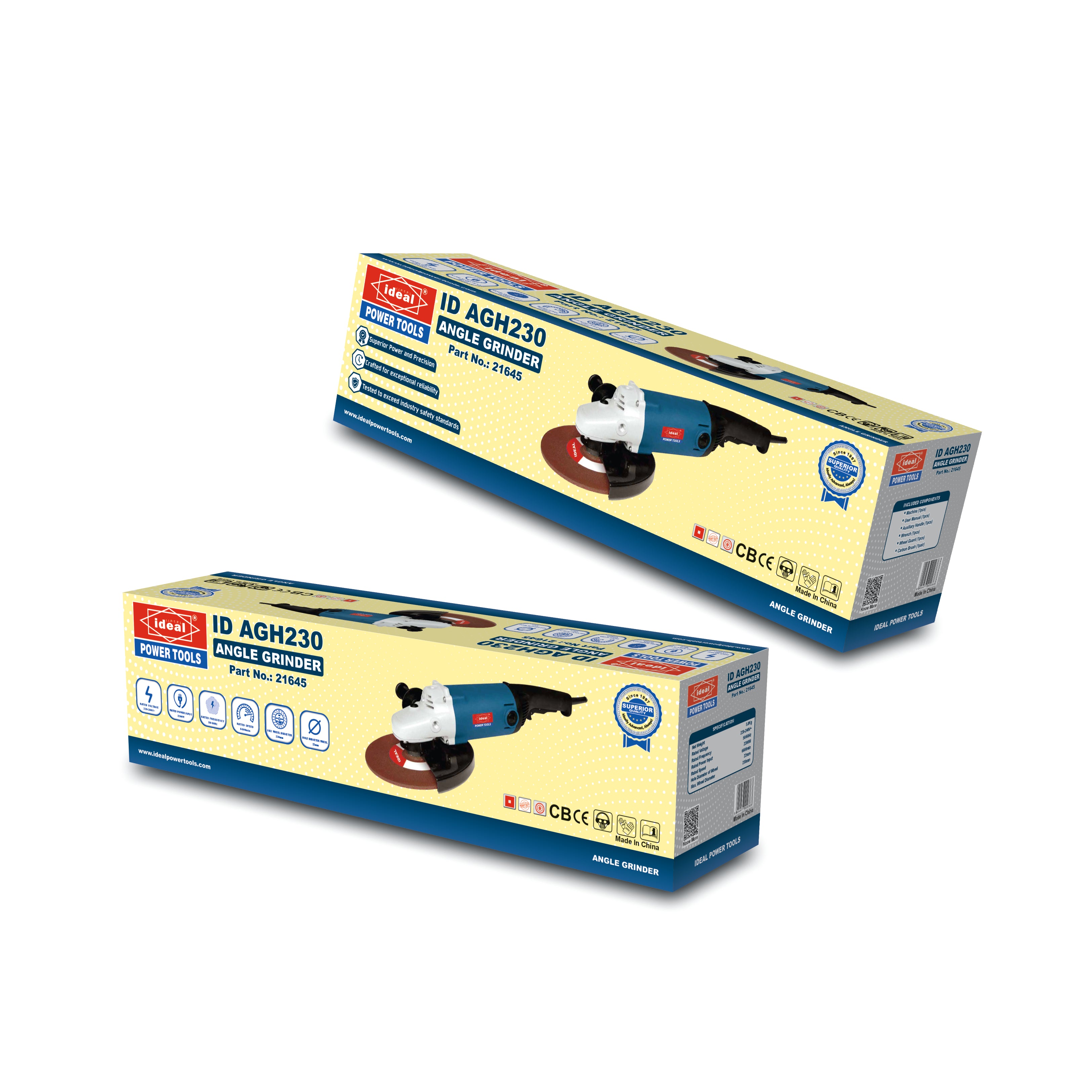 ID AGH230 9" ELECTRIC ANGLE GRINDER MACHINE [G-240V] [Hitachi Type] - 21645