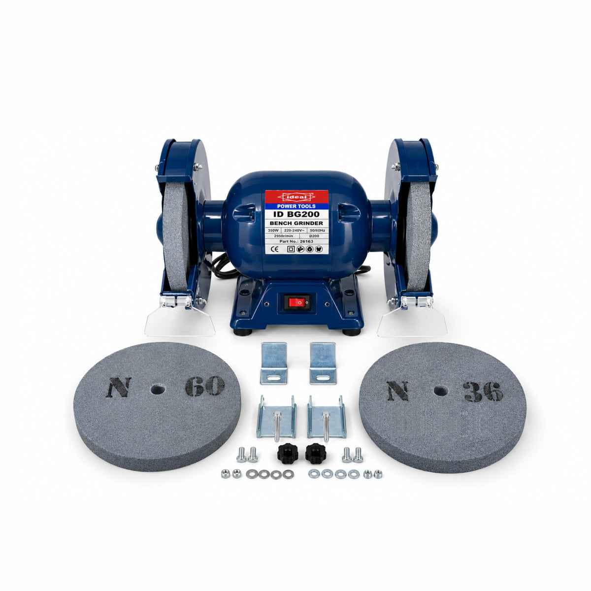 ID BG200 [550W] ELECTRIC BENCH GRINDER MACHINE [G-240V] - 21653