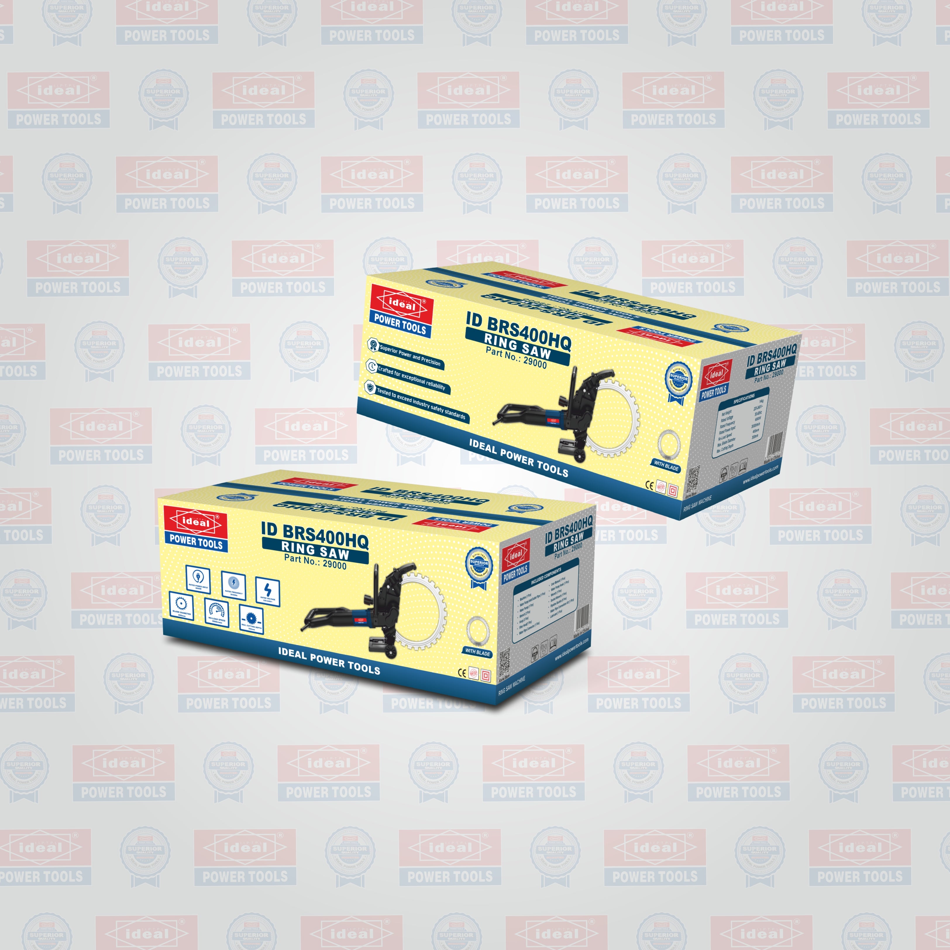 ID BRS400HQ RING SAW [16"] ELECTRIC PORTABLE SLAB CUTTER MACHINE [G-240V] - 29000