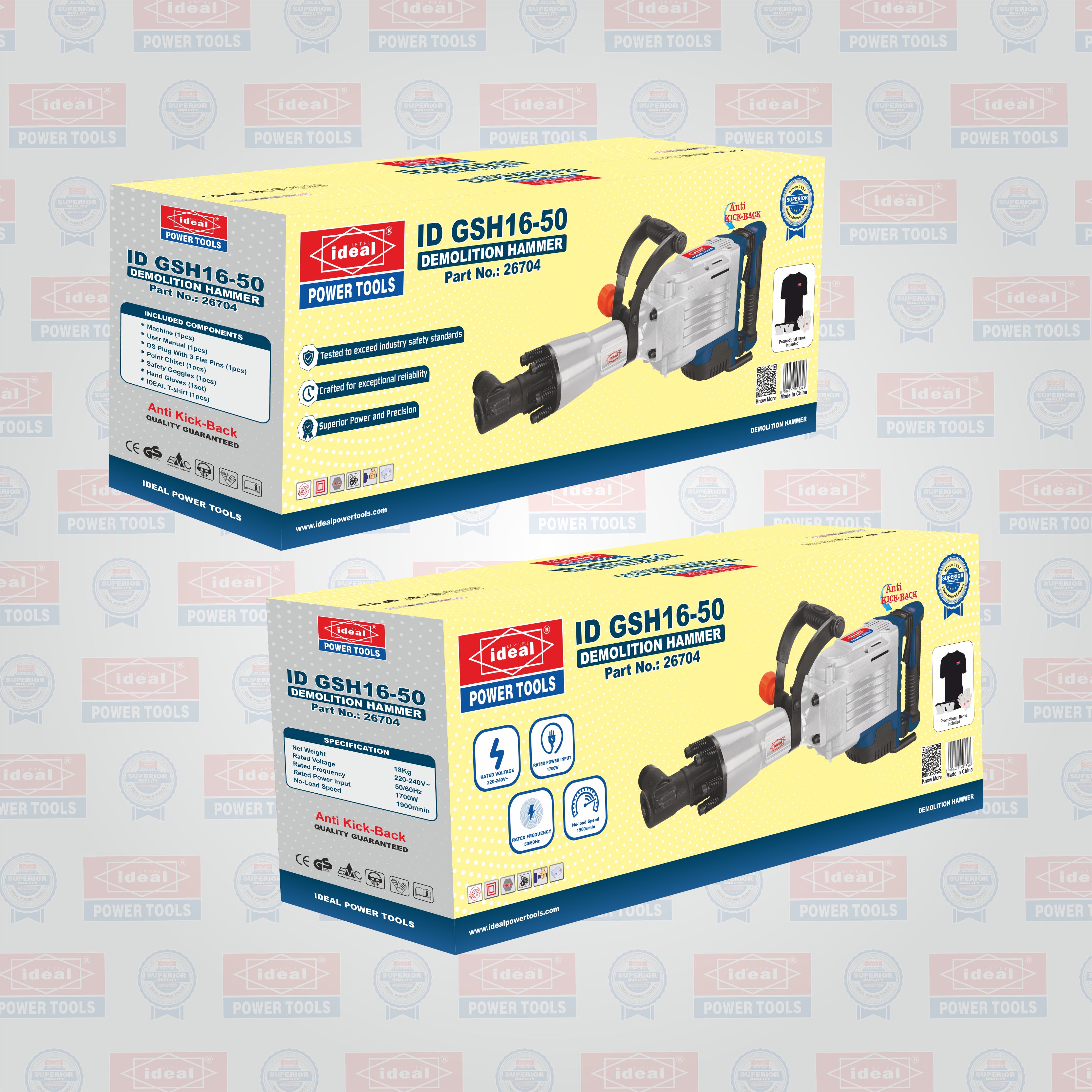 ID GSH16-50 ELECTRIC DEMOLITION HAMMER MACHINE [G-240V] [Bosch Type] - 26704