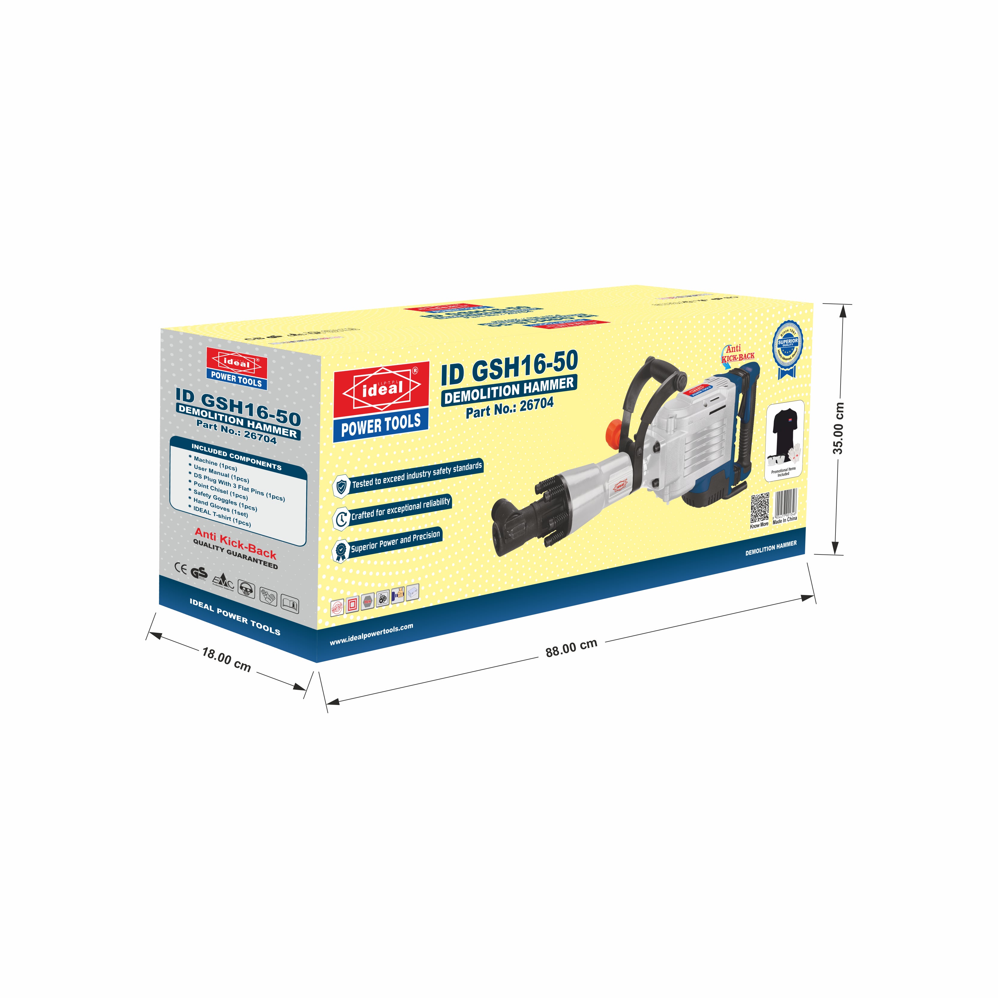 ID GSH16-50 ELECTRIC DEMOLITION HAMMER MACHINE [G-240V] [Bosch Type] - 26704