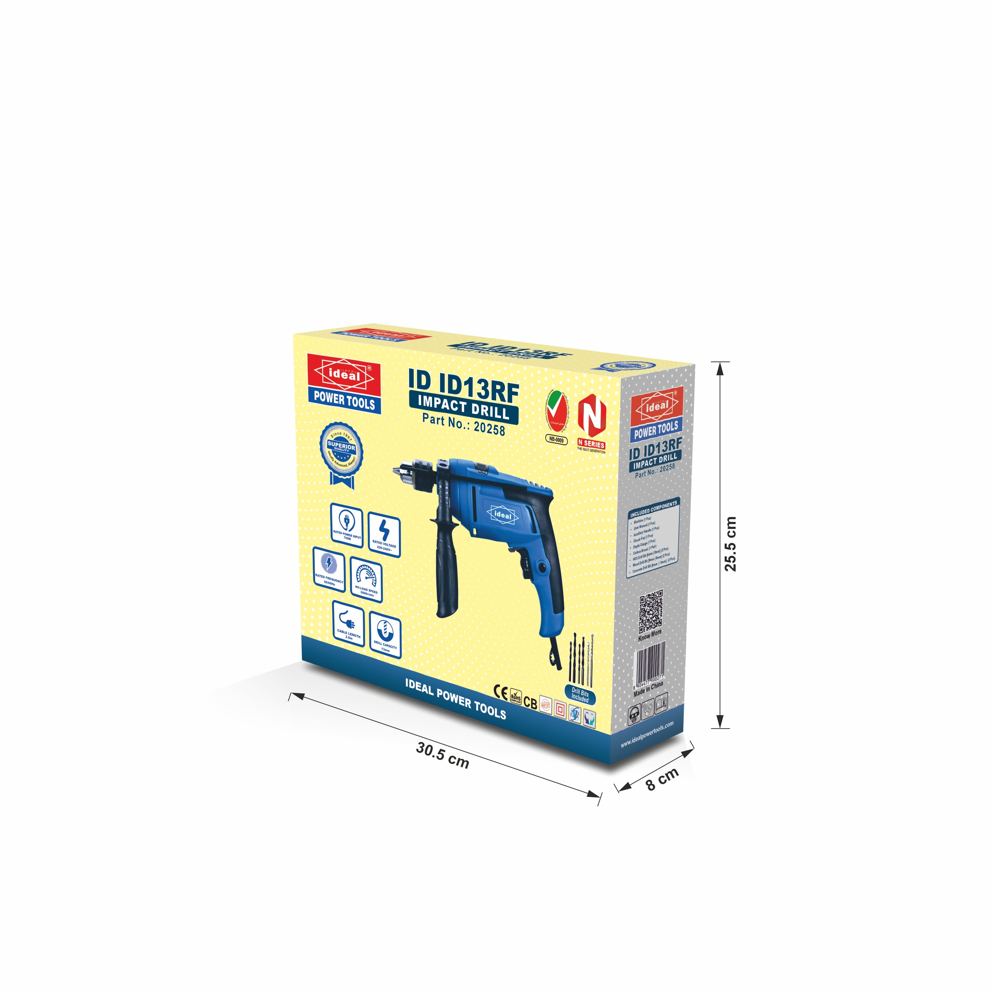 ID ID13RF - 13MM ELECTRIC IMPACT DRILL MACHINE