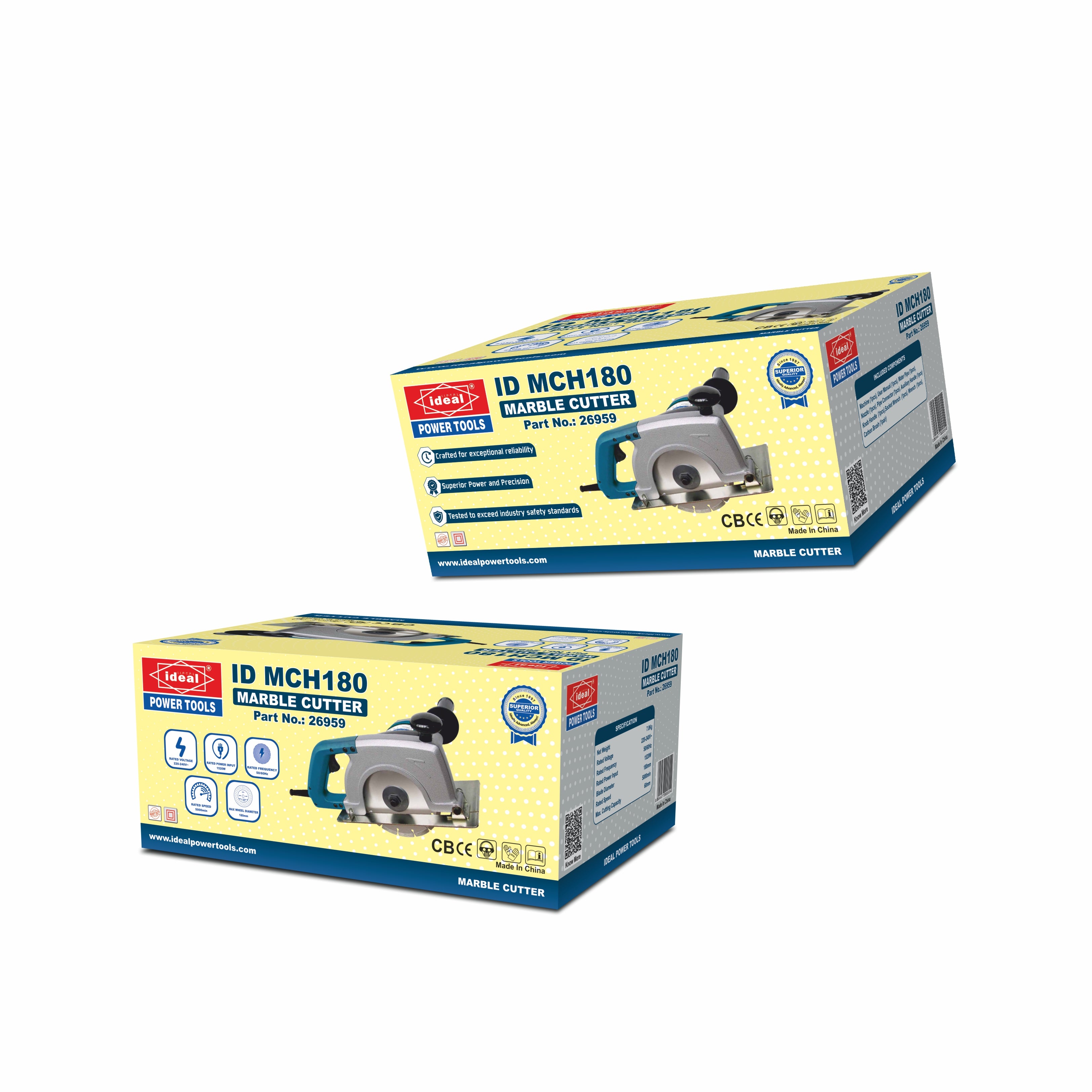 ID MCH180 7" [1520W] ELECTRIC MARBLE CUTTER MACHINE [G-240V] - 26959
