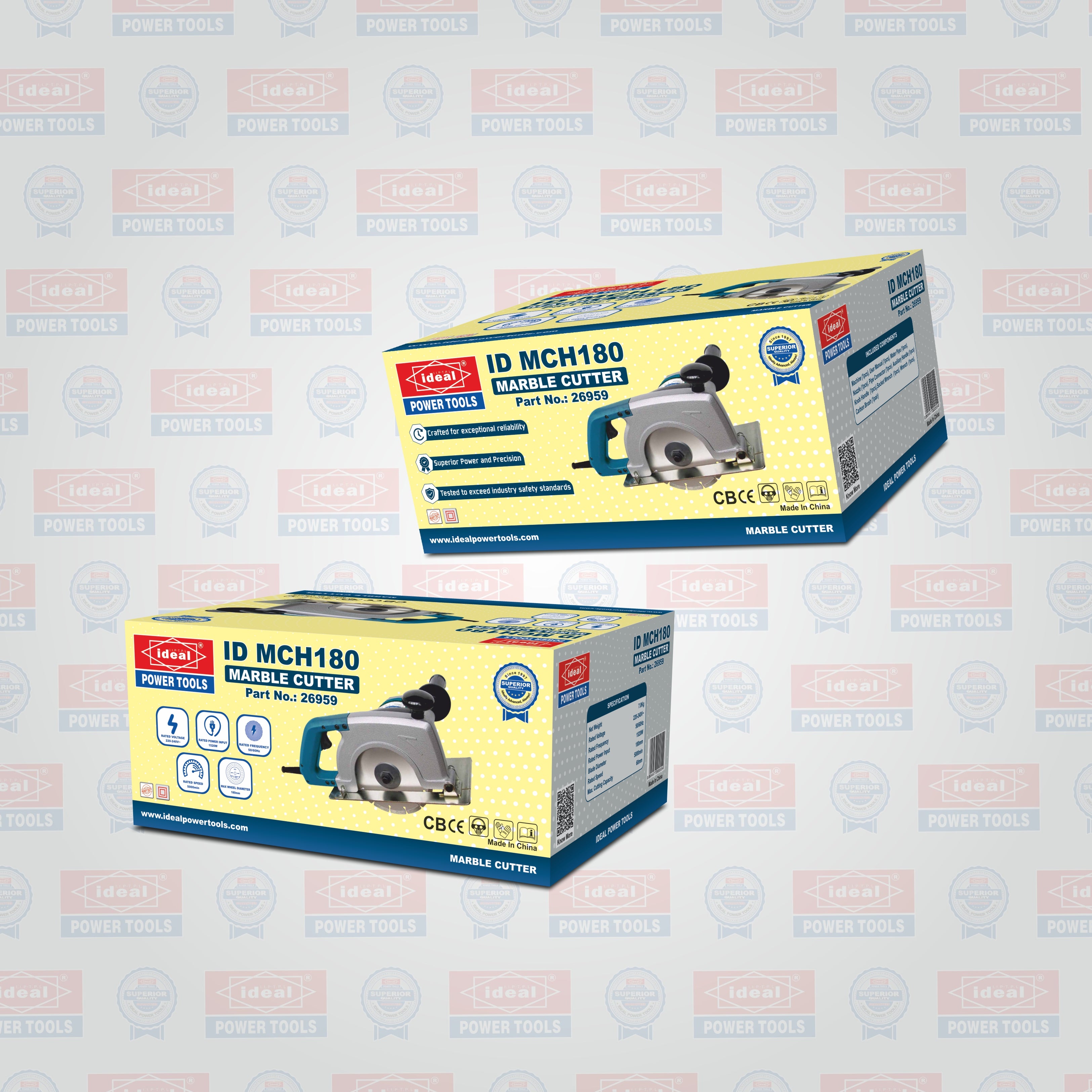 ID MCH180 7" [1520W] ELECTRIC MARBLE CUTTER MACHINE [G-240V] - 26959