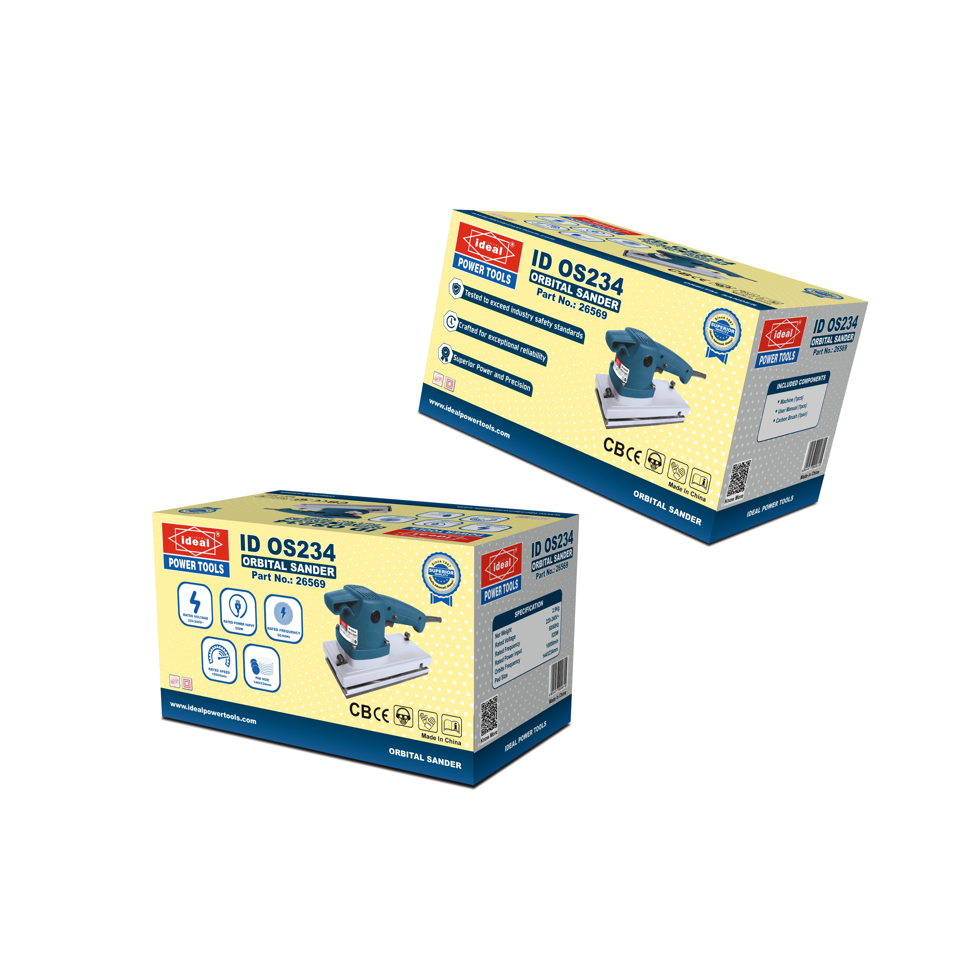 ID OS234 ELECTRIC ORBITAL SANDER MACHINE [G-240V] - 26569
