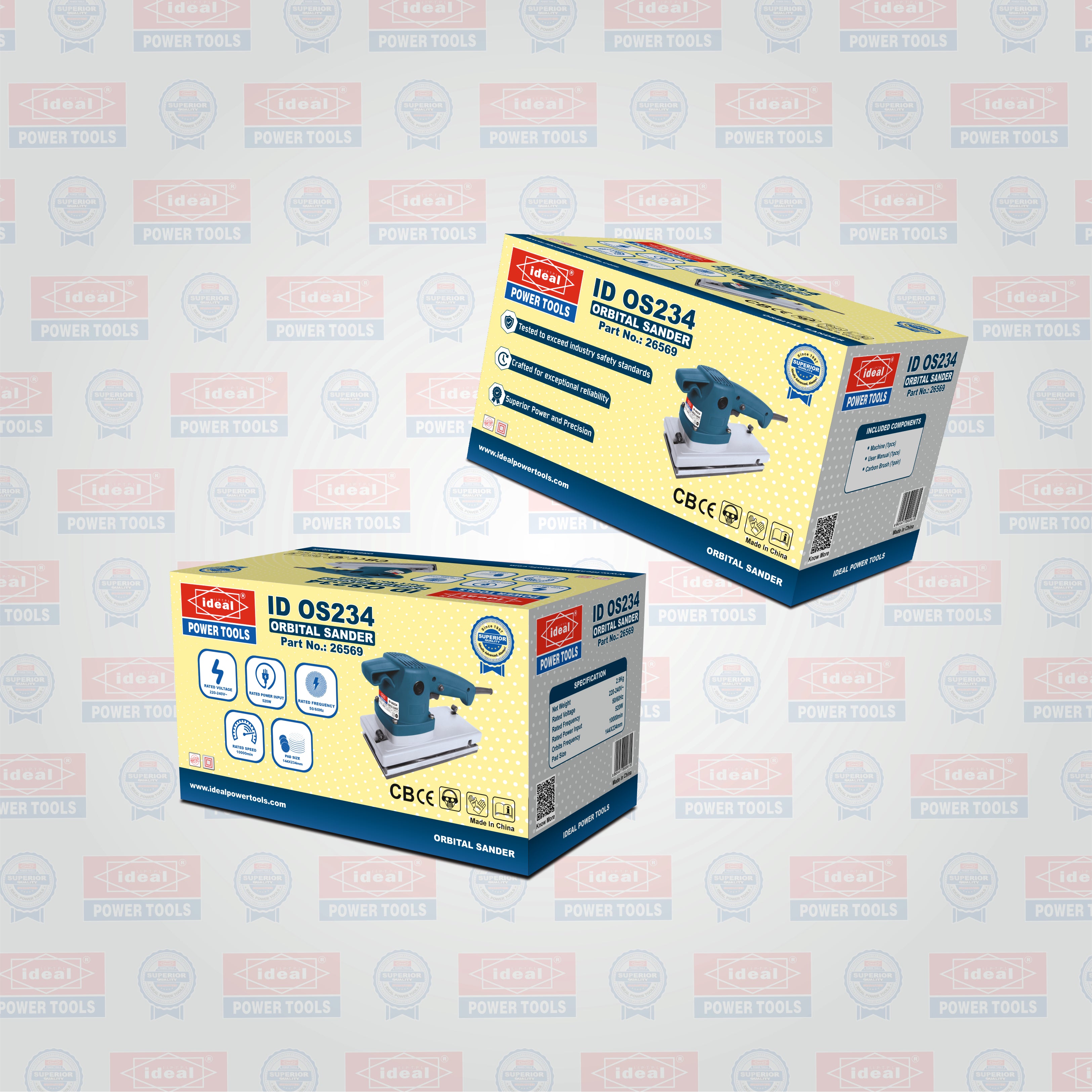 ID OS234 ELECTRIC ORBITAL SANDER MACHINE [G-240V] - 26569