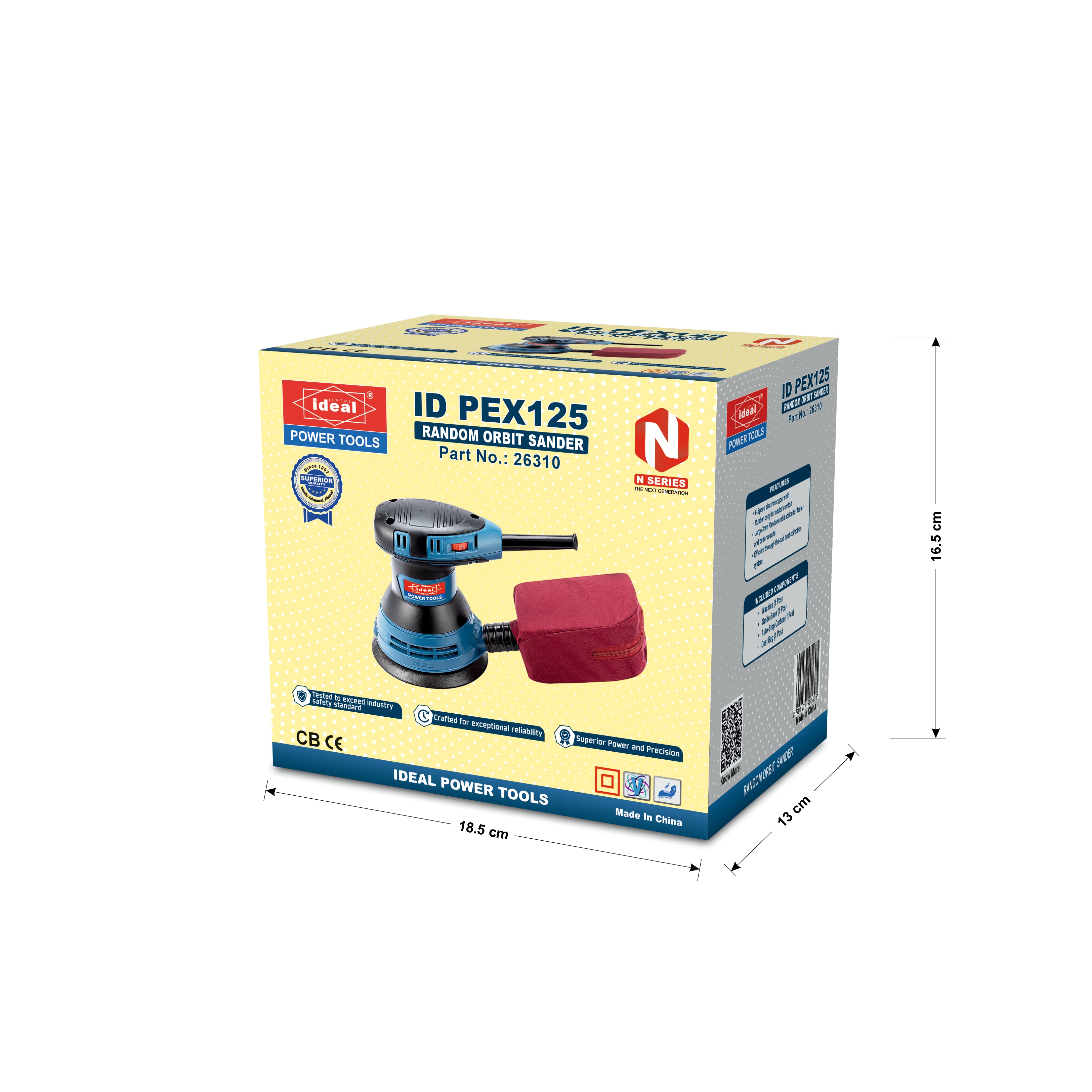 ID PEX125 5" ELECTRIC ECCENTRIC SANDER MACHINE [G-240V] - 26310
