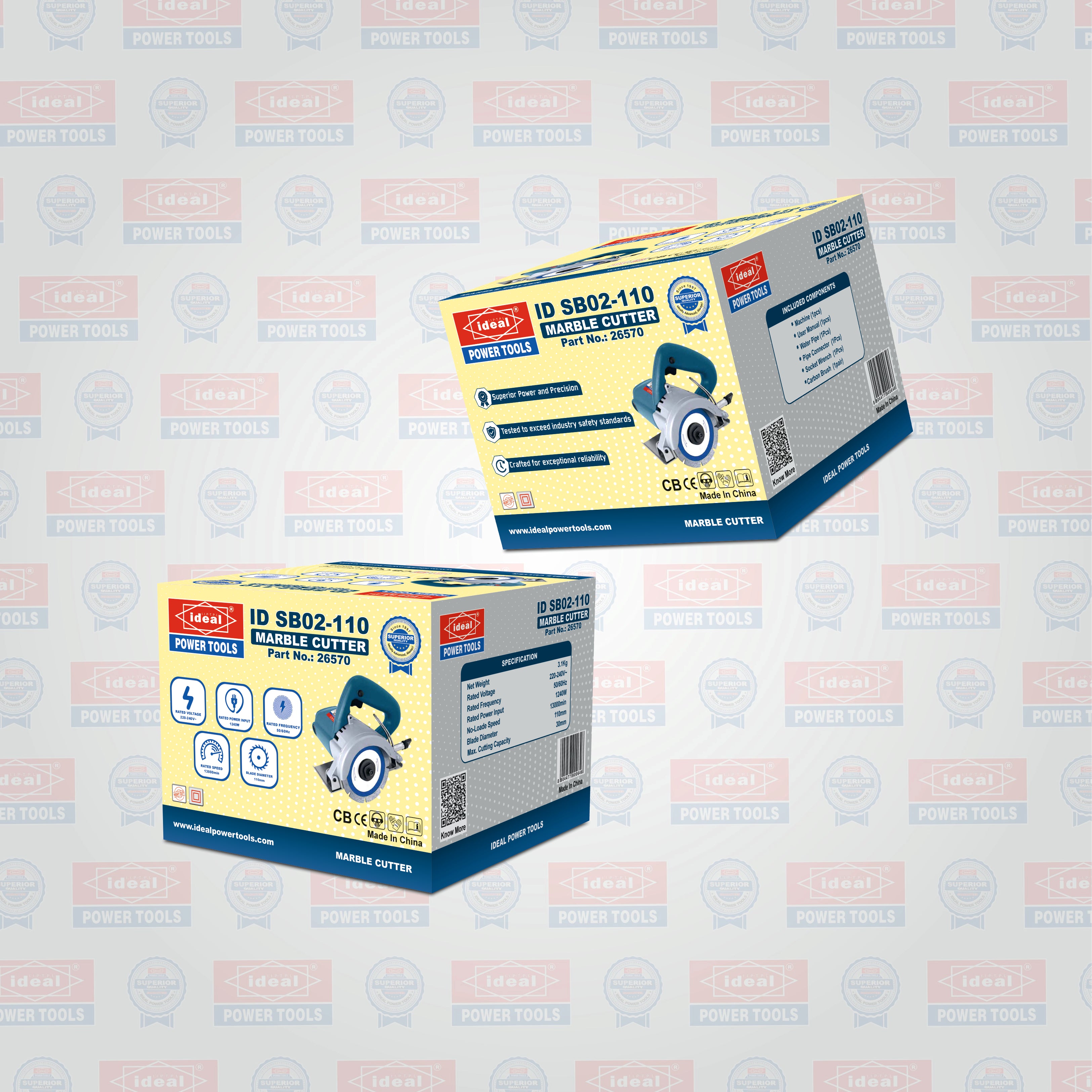 ID SB02-110 4" ELECTRIC MARBLE CUTTER MACHINE [G-240V] [Hitachi Type] - 26570