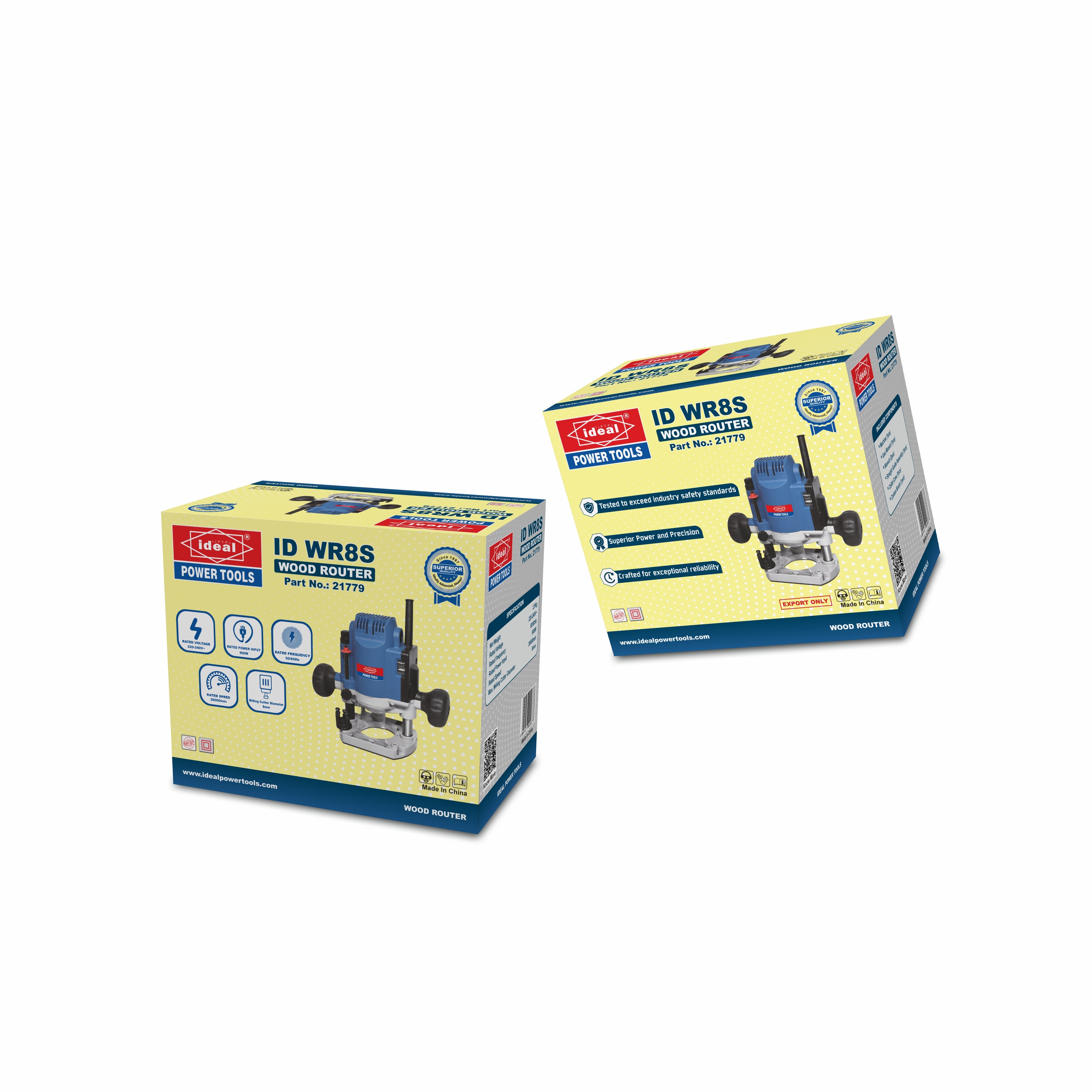 ID WR8S 900W Electric Wood Router | Compact Router Machine