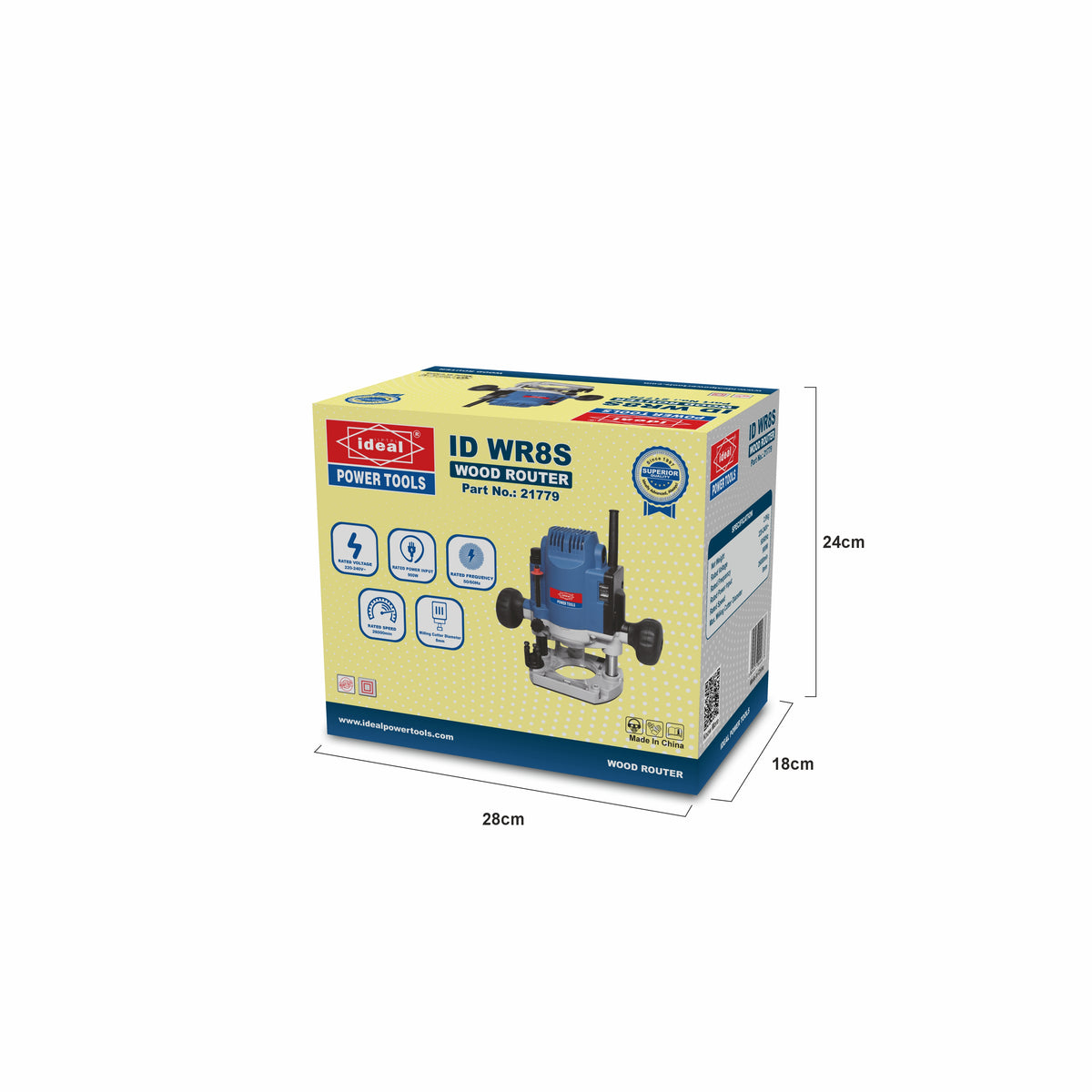 ID WR8S ELECTRIC ROUTER MACHINE [G-240V] [DeWalt Type] - 21779