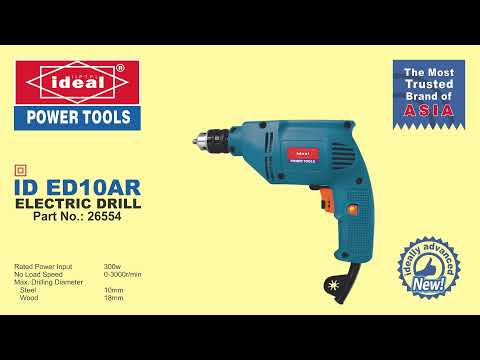Product showcase video of ID ED10AR - Ideal 10mm Electric Drill