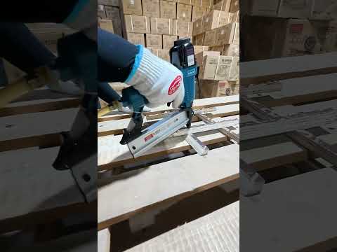 Product demo short video of ID ANF50 Pneumatic Tacker & Nailer