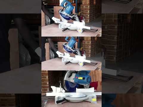  ID MSM255 Electric Mitre Saw machine in action