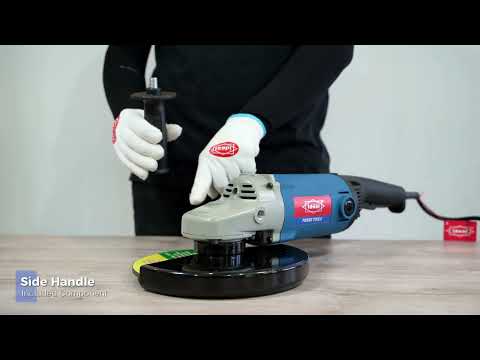 Product showcase and demo video of ID AG-E230 angle grinder